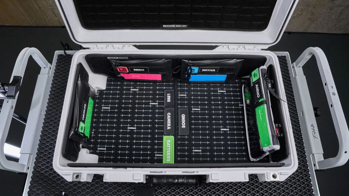 Batteries in a storage compartment