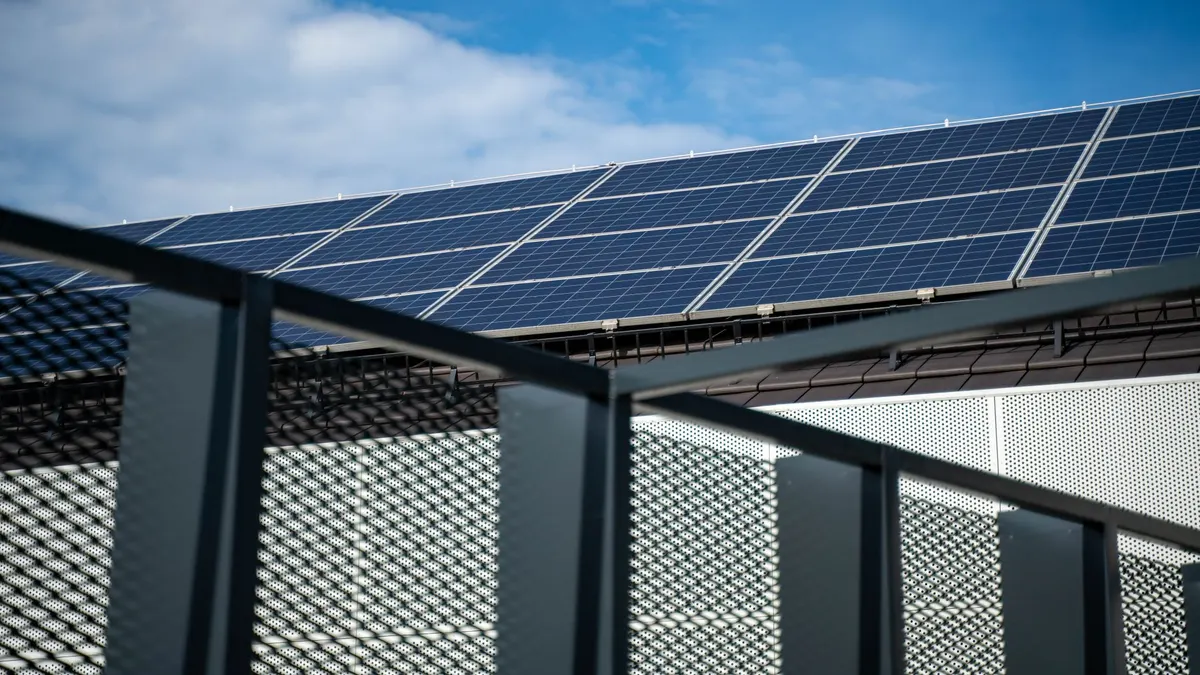 A solar array in full sun